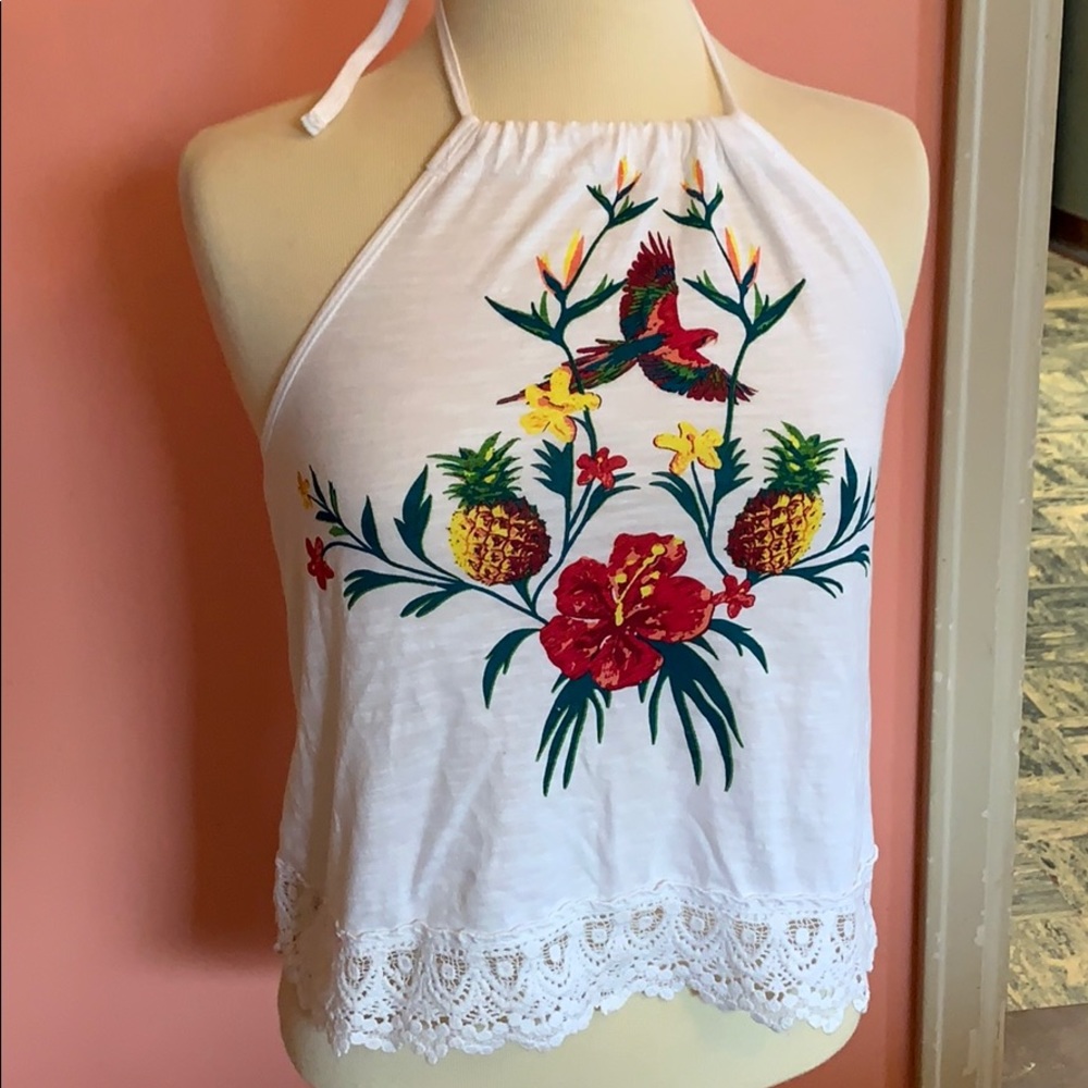 Tropical Halter Top